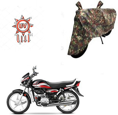 HYBRIDS COLLECTION Waterproof Two Wheeler Cover for Hero(CD deluxe, Multicolor)