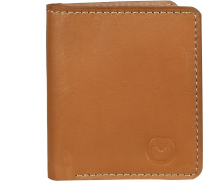 Scudbow Men Casual, Formal Tan Genuine Leather Wallet(6 Card Slots)