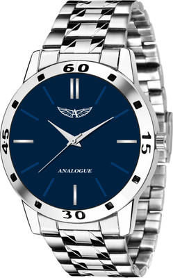 ANALOGUE Matte Blue Elegant Dial & Silver-Tone Stainless Steel Chain with Water Resistant & 1 Year Quartz Machinery Warranty Matte Blue Elegant Dial & Silver-Tone Stainless Steel Chain with Water Resistant & 1 Year Quartz Machinery Warranty Analog Watch - For Men ANALOGUE Matte Blue Elegant Dial & Silver-Tone Stainless Steel Chain with Water Resistant & 1 Year Quartz Machinery Warranty Matte Blue Elegant Dial & Silver-Tone Stainless Steel Chain with Water Resistant & 1 Year Quartz Machinery Warranty Analog Watch - For Men
