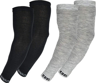 FIRMED STRING Cotton Arm Sleeve For Boys & Girls(Free, Grey, Black)