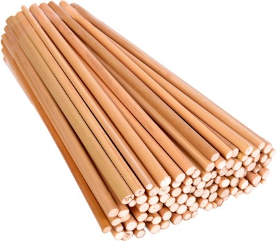 Vardhman Bamboo Sticks Extra Long 18 inches, Unfinished Sticks, Pack of 100, Used in Model Making,Art & Craft, ice Cream, kulfi Making etc
