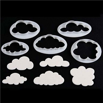 HOMEBAKERS MART Fondant Cloud Cutter (Set of 5) for Cake Cookie Cutter(Pack of 5)