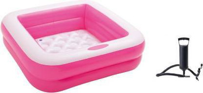 Zooglu BOX POOL WITH PUMP COMBO inflatable Pool(Pink)