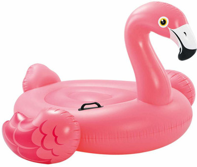 HARAMAYNNX INTEX Ride -on Flamingo Swim Pool Float (56x54x38) TUBE Inflatable Pool Accessory(Pink)