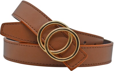 HENEDA Women Casual Tan Synthetic Belt