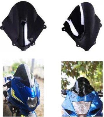 Miwings GIXXER SF 250 and 150 2020 Visor (Black) Bike Windshield