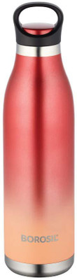 BOROSIL 700 ml Steel Flask(Pack of 1, Red)