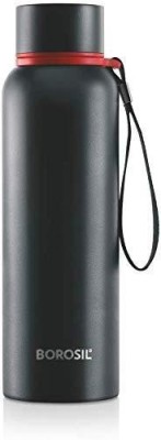 BOROSIL Hydra Trek 850 Bottle 850 ml Flask(Pack of 1, Black, Steel)