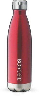 BOROSIL Hydra Bolt Trans 750 bottle 750 ml Flask(Pack of 1, Red, Steel)