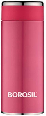 BOROSIL 200 ml Steel Flask(Pack of 1, Pink)