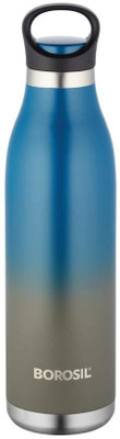BOROSIL Hydra ColorCrush Bottle 700 ml Flask(Pack of 1, Blue, Steel)
