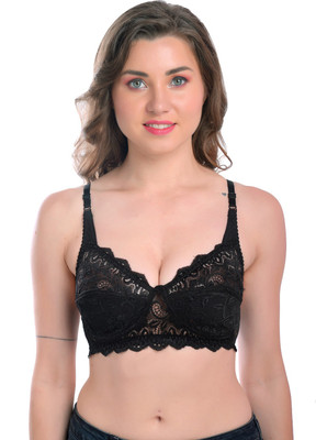TEENPLUS Women Full Coverage Non Padded Bra(Black)
