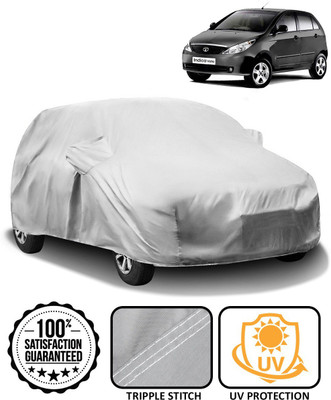 CARNEST Car Cover For Tata Indica Vista (With Mirror Pockets)(Silver)