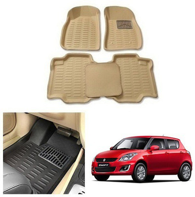 After cars Plastic 3D Mat For  Maruti Suzuki Swift(Beige)