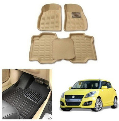After cars Plastic 3D Mat For  Maruti Suzuki Swift(Beige)