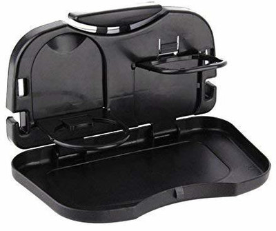 LAVITRA Car Meal Plate & Cup Holder Tray Car Backseat Food Tray Bottle Cup Holder Car Laptop Tray