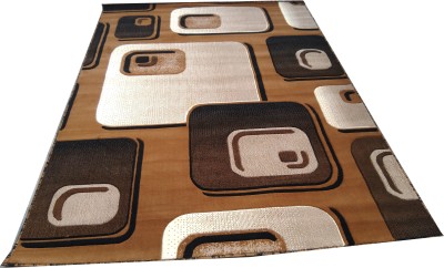 BDH COLLECTION Beige Wool Carpet(4 ft,  X 6 ft, Rectangle)