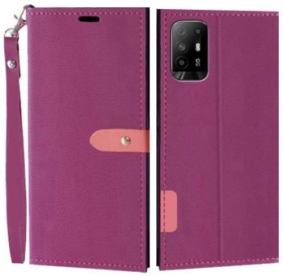 Turncoat Flip Cover for OPPO F19 Pro+ 5G(Pink, Grip Case, Pack of: 1)