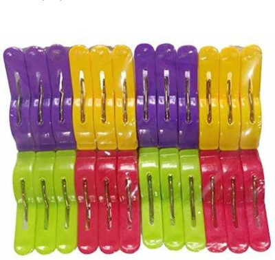 SBTs Plastic Cloth Clips(Multicolor Pack of 24)