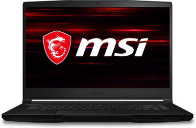 MSI GF63 Thin Core i7 10th Gen - (16 GB/512 GB SSD/Windows 10 Home/4 GB Graphics/NVIDIA GeForce RTX 3050) GF63 Thin 10UC-606IN Gaming Laptop(15.6 inch, Black, 1.86 kg)