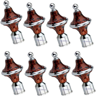 GROWNIX Brown Rod Rail Bracket Metal(Pack of 8)