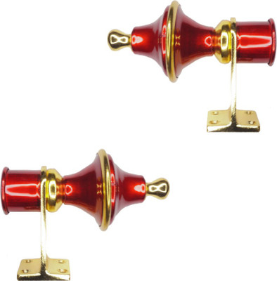 Sun Shield Maroon Curtain Hooks Metal(Pack of 2)