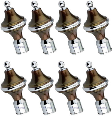 GROWNIX Multicolor Rod Rail Bracket Metal(Pack of 8)