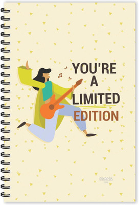 ESCAPER You are Limited Edition (Ruled - A5 Size - 8.5 x 5.5 inches) Designer Motivational Diary, Motivational Quotes Notepad A5 Diary Ruled 160 Pages(Multicolor)