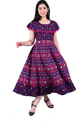 DHRUVI Flared/A-line Gown(Multicolor)