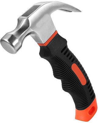 Vastarpara Mini Hammer Mini Portable Claw Hammer Carpentry Iron Hammer Car Safety Glass Escape Hammer Broken Window Hardware Tools Small Hammer Tool Kit for Home Curved Claw Hammer(0.226 kg)