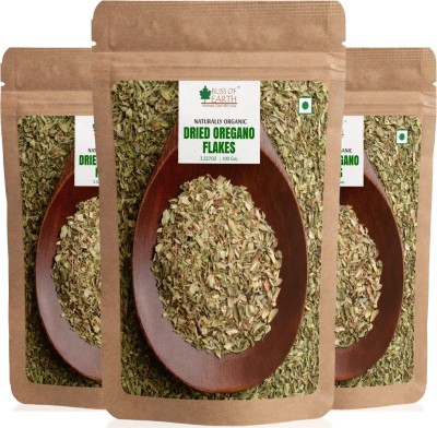 Bliss of Earth 3x100Gm Naturally Organic Dried Oregano Flakes For Seasoning On Pizza & Pasta Pack Of 3(300 g)