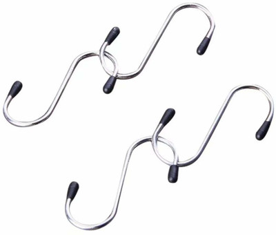 olwick Heavy Duty S Hooks For Hanging | S Shaped Hooks for Hanging| S Hooks for Kitchen,Clothes,Office Hook 4(Pack of 4)