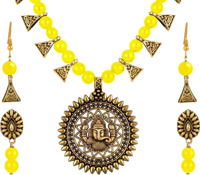 JFL Jewellery for Less Alloy Gold-plated Yellow Jewellery Set(Pack of 1)