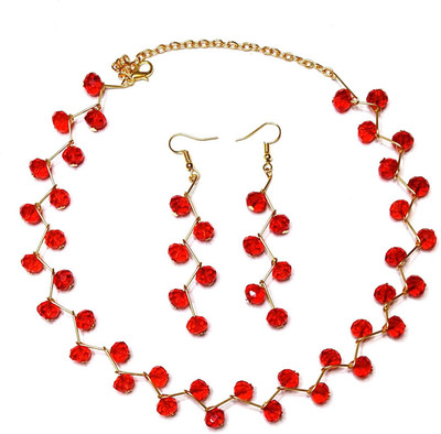 PRAGATI Alloy Red Jewellery Set(Pack of 1)