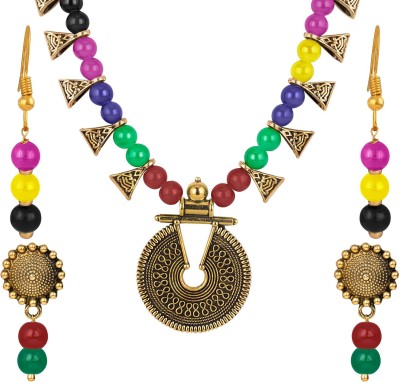 JFL Jewellery for Less Alloy Gold-plated Multicolor Jewellery Set(Pack of 1)