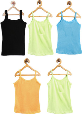 ZOTRENDZZ Camisole For Girls(Multicolor, Pack of 5)