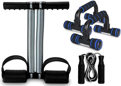 LIVOX PRIME QUALITY TUMMY TRIMMER WITH PUSH UP BAR AND SKIPPING ROP Fitness Accessory Kit Kit