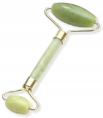 MAX MY SHOP Smooth Facial Roller & Massager Natural Massage Jade Stone for Face Eye Neck Foot Massage Tool Smooth Facial Roller & Massager Natural Massage Jade Stone for Face Eye Neck Foot Massage Tool Massager(Green)