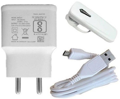 Vooy Wall Charger Accessory Combo for All Android Smartphones(White)