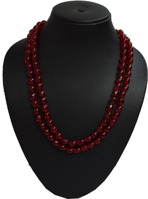 Sandhya Designer Studio Ruby Layered Necklace Set Stone Necklace
