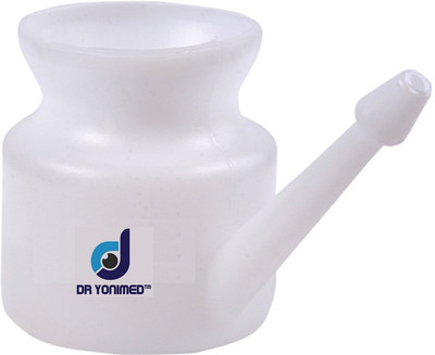 DR YONIMED Plastic White Neti Pot(400 ml)