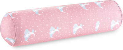 The White Willow Soft Memory Foam Abstract Bolster Pack of 1(Pink)