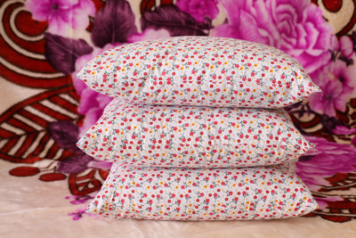 MKBROTHER Polyester Fibre Sleeping Pillow Pack of 3 Abstract(PRNTED)