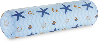 The White Willow Soft Memory Foam Abstract Bolster Pack of 1(Blue)