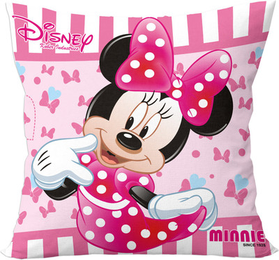KUBER INDUSTRIES Microfibre Toons & Characters Cushion Pack of 1(Pink)