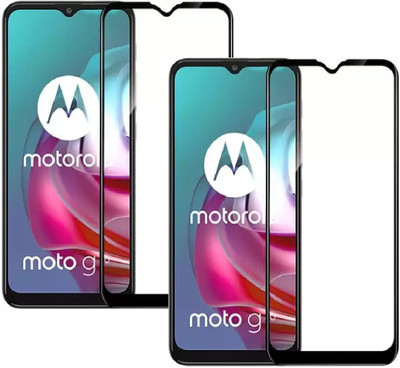 ISAAK Edge To Edge Tempered Glass for Motorola Moto G30(Pack of 2)