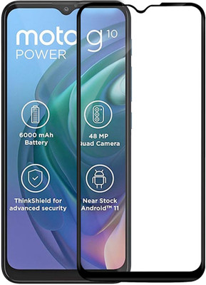 HUPSHY Edge To Edge Tempered Glass for Motorola G10 Power(Pack of 1)