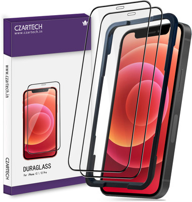 CZARTECH Tempered Glass Guard for Apple iPhone 12, Apple iPhone 12 pro(Pack of 2)