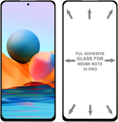LIKEDESIGN Edge To Edge Tempered Glass for Mi Redmi Note 10 Pro(Pack of 1)