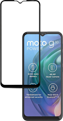 HUPSHY Edge To Edge Tempered Glass for Motorola G10 Power(Pack of 1)
